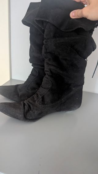 Botas altas Mustang negras - disfraz