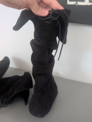 Botas altas Mustang negras - disfraz