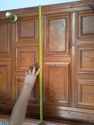 2 Puertas madera maciza clásicas