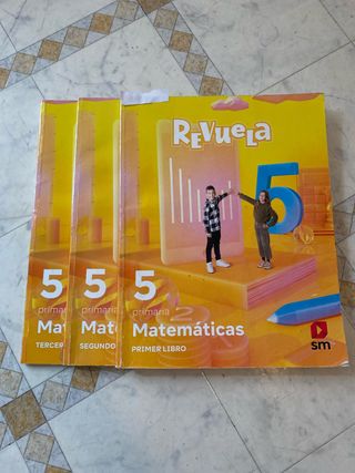 Libros Revuela Matematicas 5 primaria