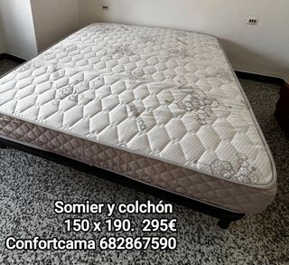 Somier y colchón 150x190