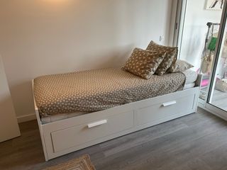 Cama doble 80x200 cm con cajones