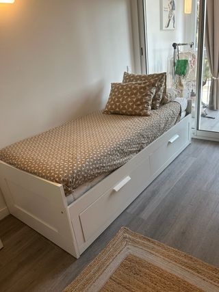 Cama doble 80x200 cm con cajones