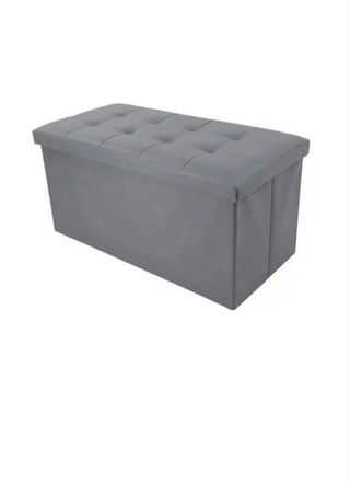 Pouf contenitore grigio