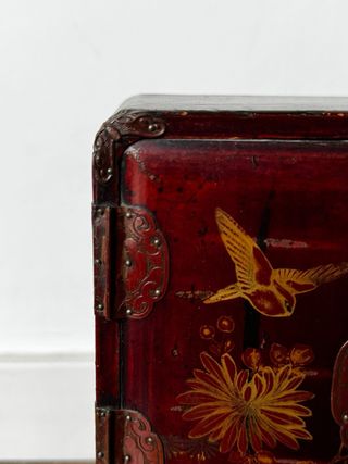 antiguo joyero japonés lacado