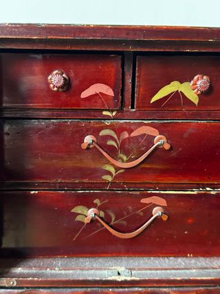 antiguo joyero japonés lacado