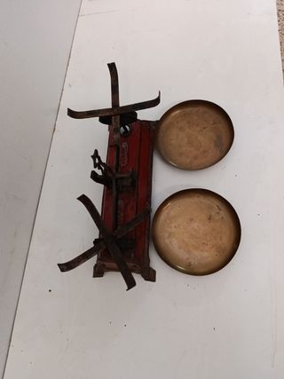 Báscula antigua 2 platos