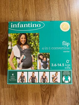 Mochila portabebés Infantino Flip 4 en 1