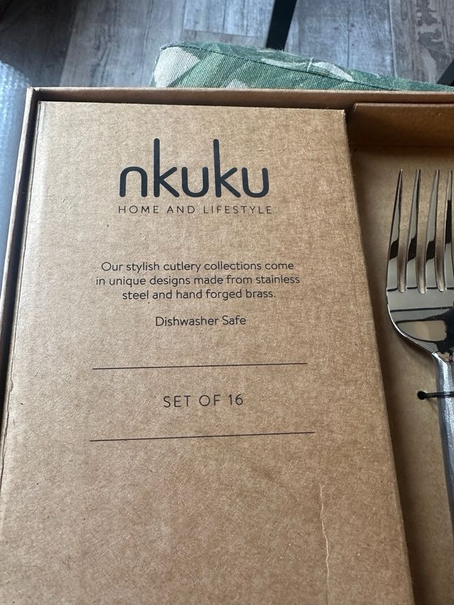 Cubiertos Nkuku Osko: Juego 16 piezas