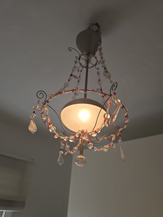 Lámpara techo vintage multicolor