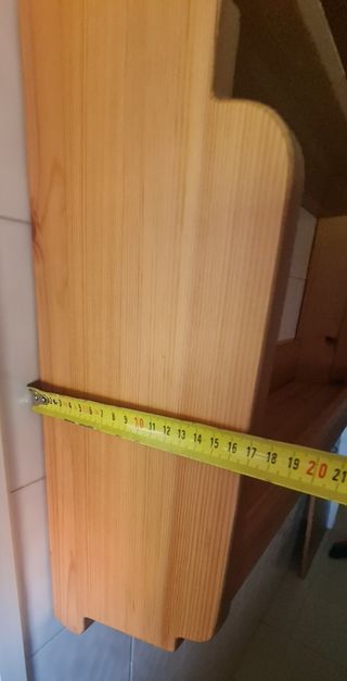 Estantería madera cocina