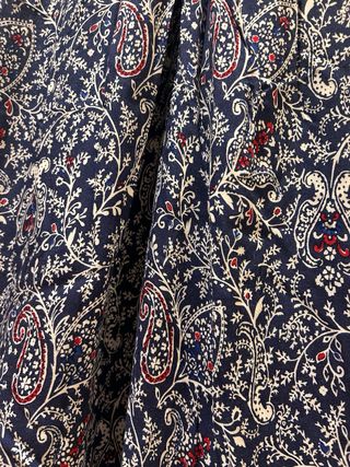 Vestido largo Oysho paisley azul
