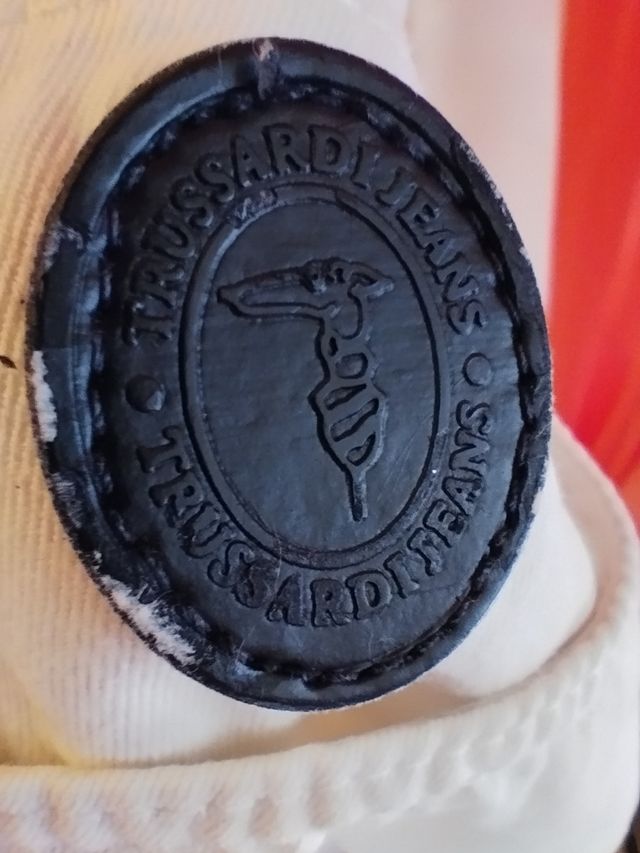 Pantaloni Trussardi Jeans bianchi