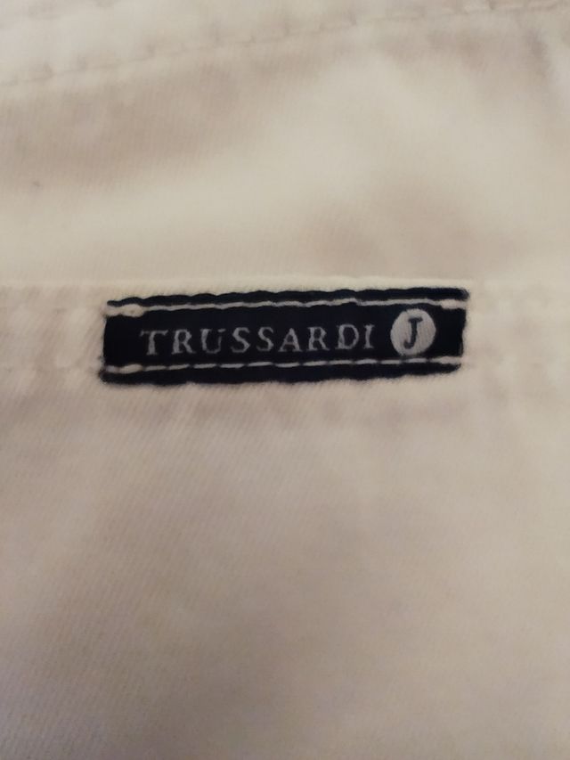 Pantaloni Trussardi Jeans bianchi
