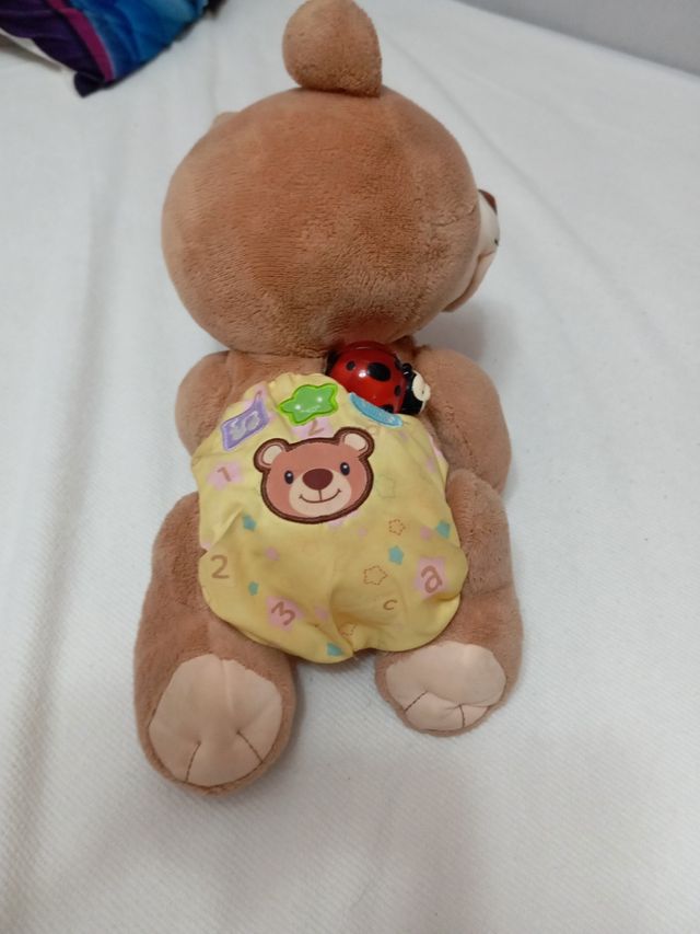 Oso de peluche musical gatea habla y canta
