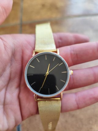 Reloj dorado mujer - metal