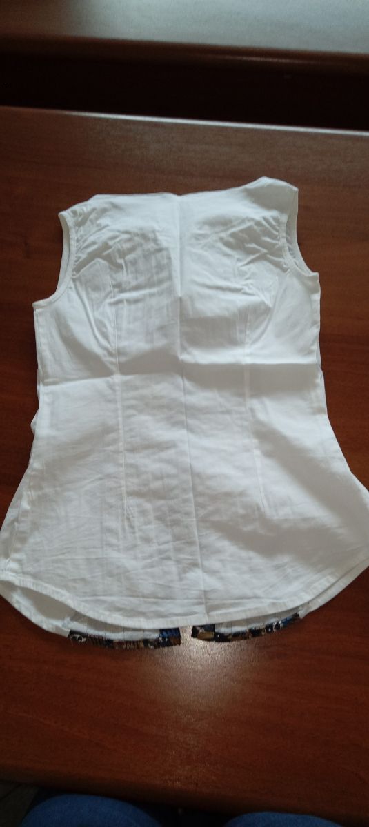 Blusa Almatrichi Cotone bianca e nera Tg.XL