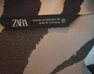 Vestido Zara animal print