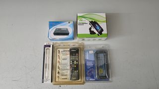 Lote accesorios electrónica: HDMI, mando, soporte