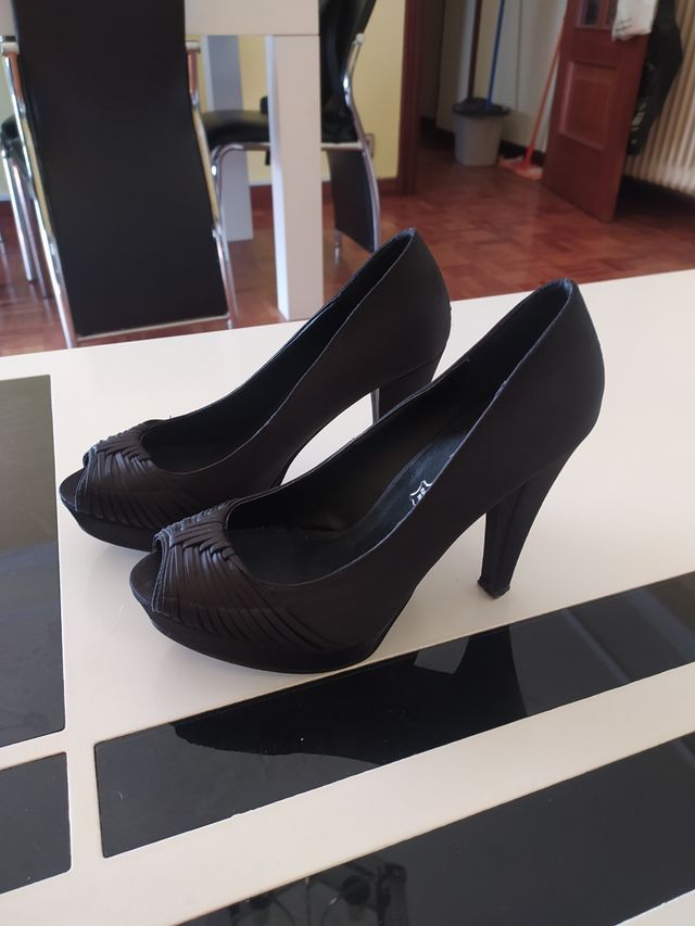 Zapatos negros plataforma