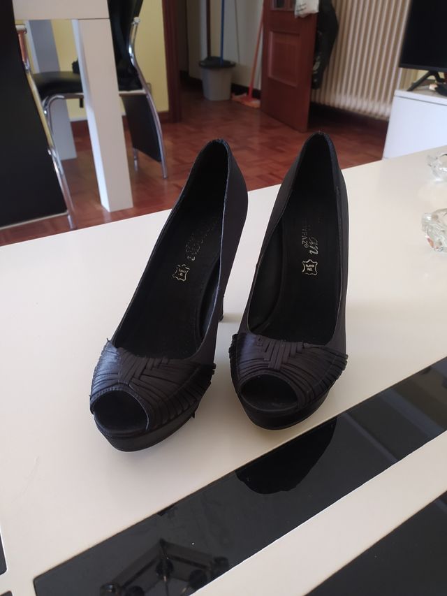 Zapatos negros plataforma
