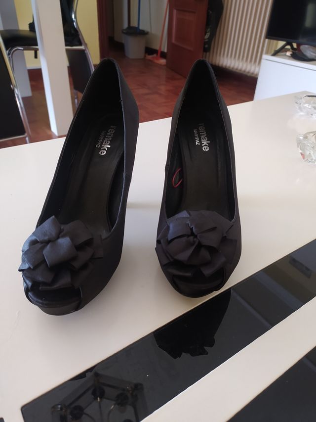 Zapatos Kemal plataforma negros