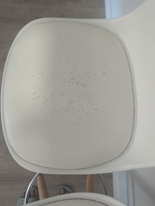 2 Taburetes Altos Blancos - Madera