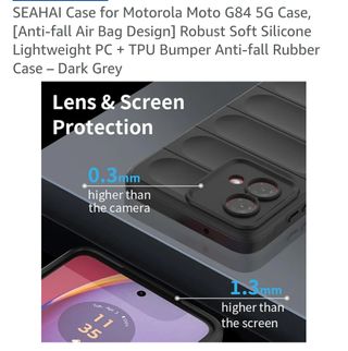 Funda NUEVA SEAHAI Moto G84 5G - Gris Oscuro.
