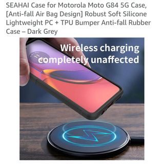 Funda NUEVA SEAHAI Moto G84 5G - Gris Oscuro.