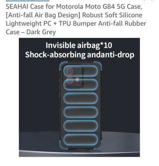Funda NUEVA SEAHAI Moto G84 5G - Gris Oscuro.