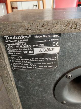 Altavoces Technics - sonido nítido