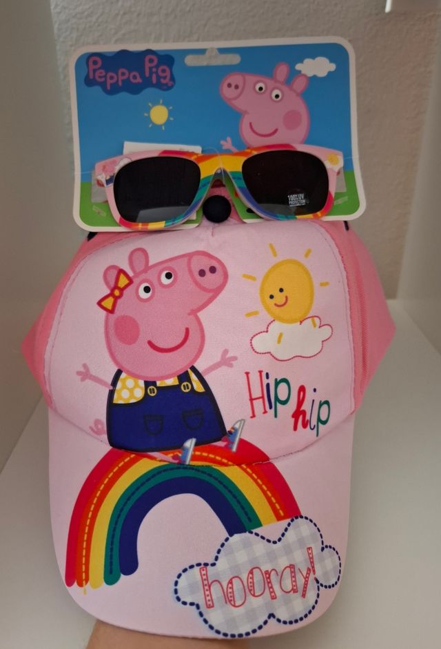 Conjunto Gorra y gafas Peppa Pig