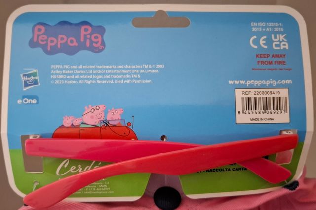 Conjunto Gorra y gafas Peppa Pig