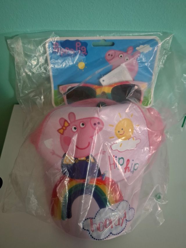 Conjunto Gorra y gafas Peppa Pig