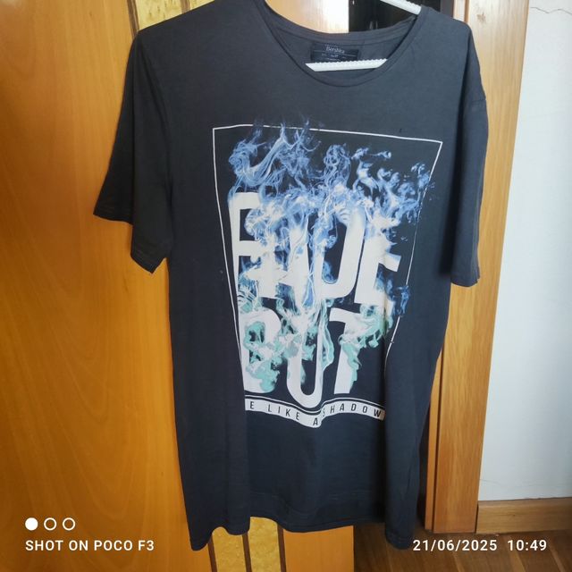 Camiseta negra verano hombre