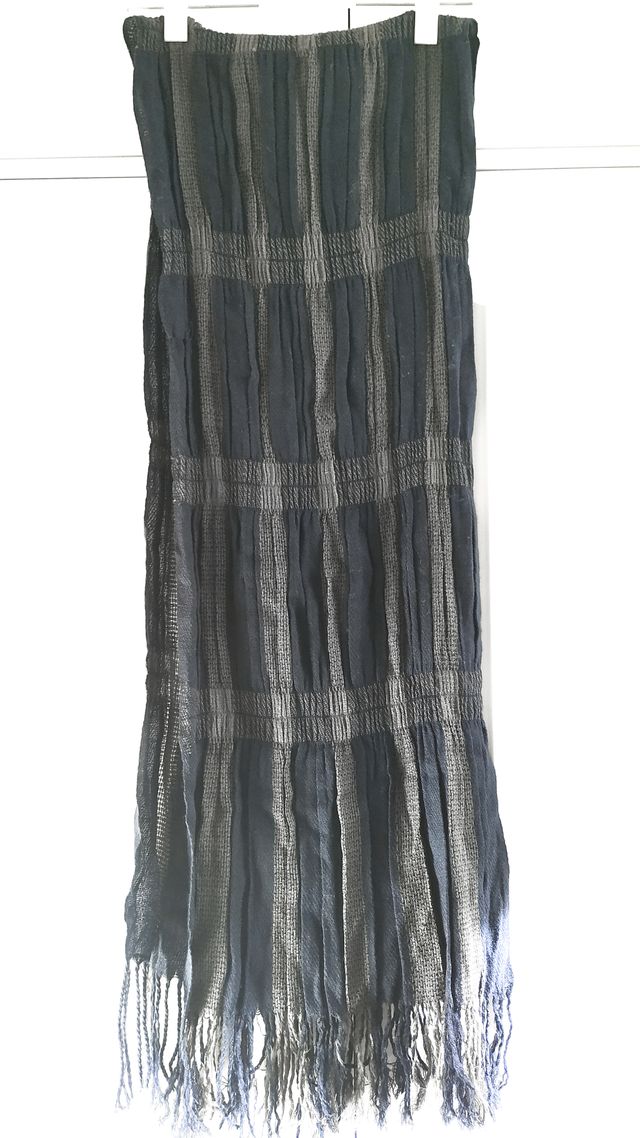 Pañuelo azul y gris - Bufanda