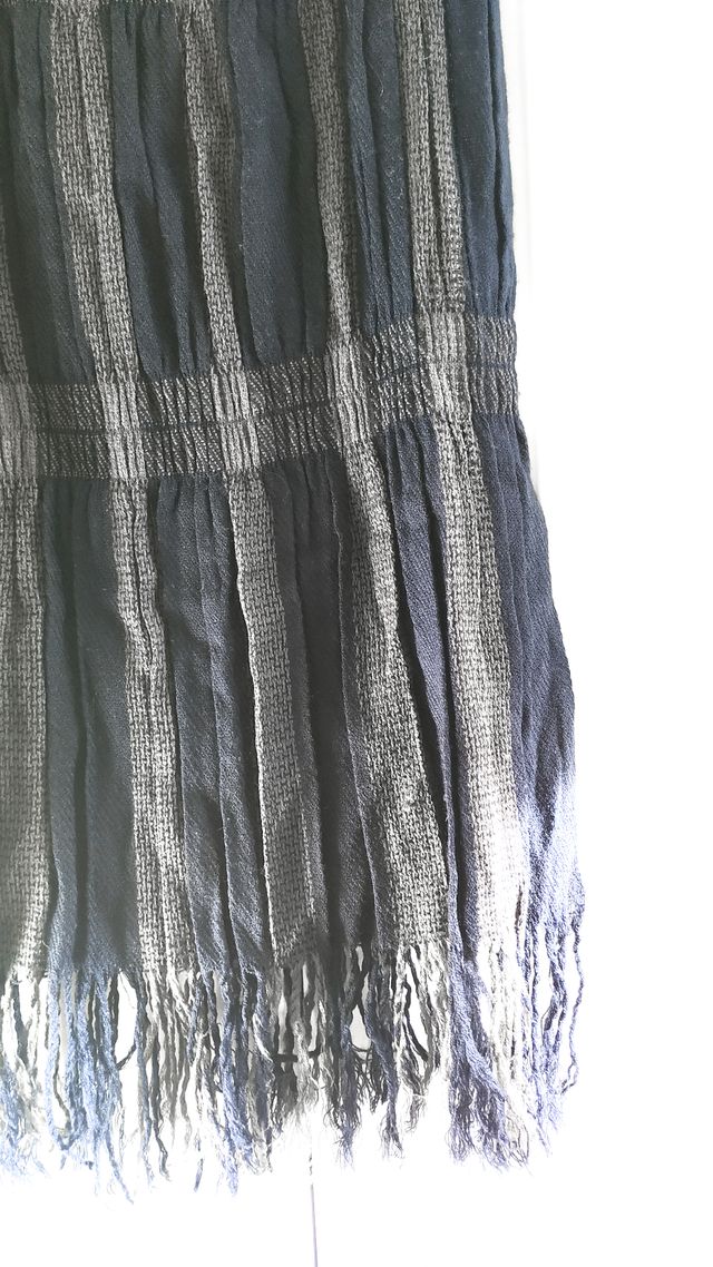 Pañuelo azul y gris - Bufanda