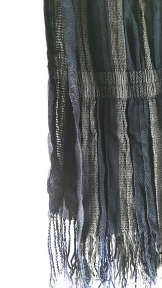 Pañuelo azul y gris - Bufanda