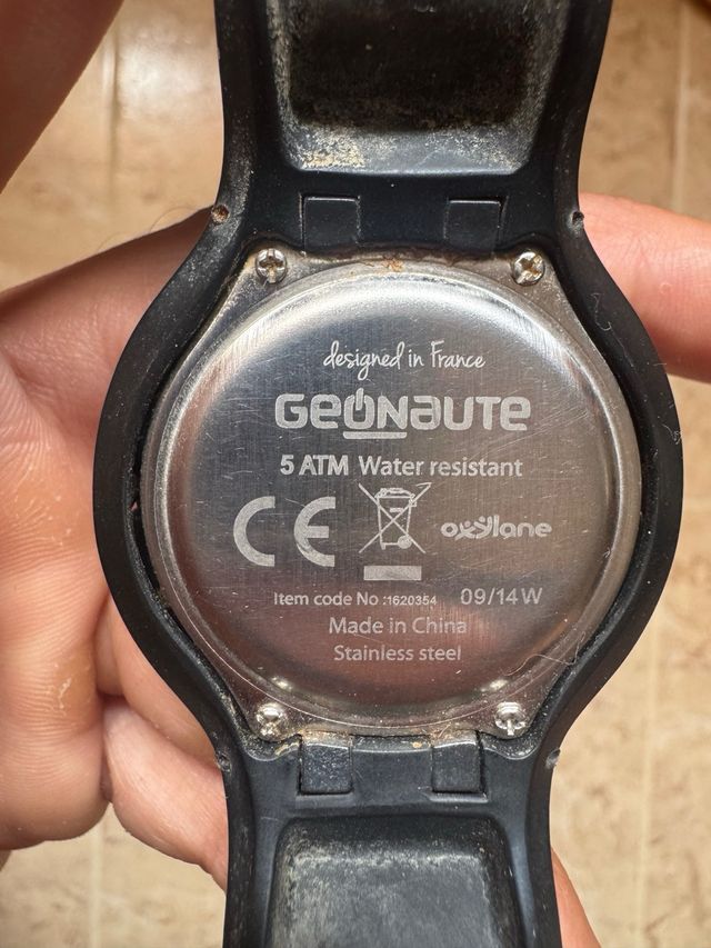 Reloj Geonaute 5 ATM negro
