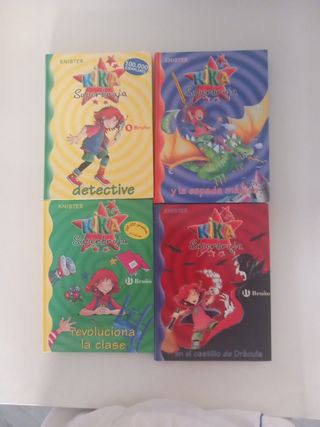 4 libros de Kika Superbruja