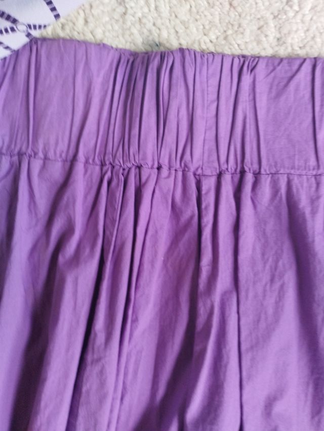 Conjunto falda y camiseta morado verano - Talla M