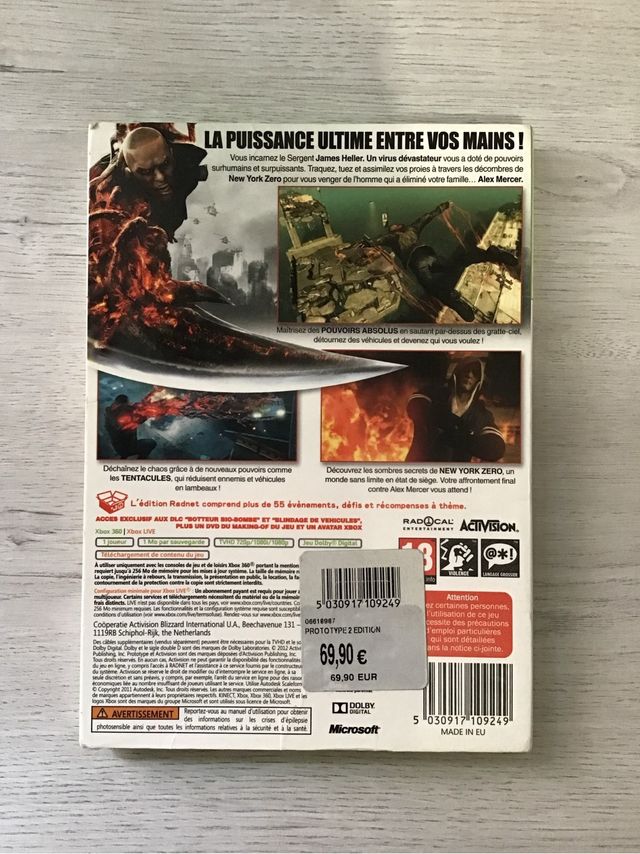 Prototype 2 Edicion Limitada Xbox 360