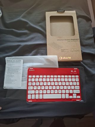 Teclado inalámbrico Silver ht rojo