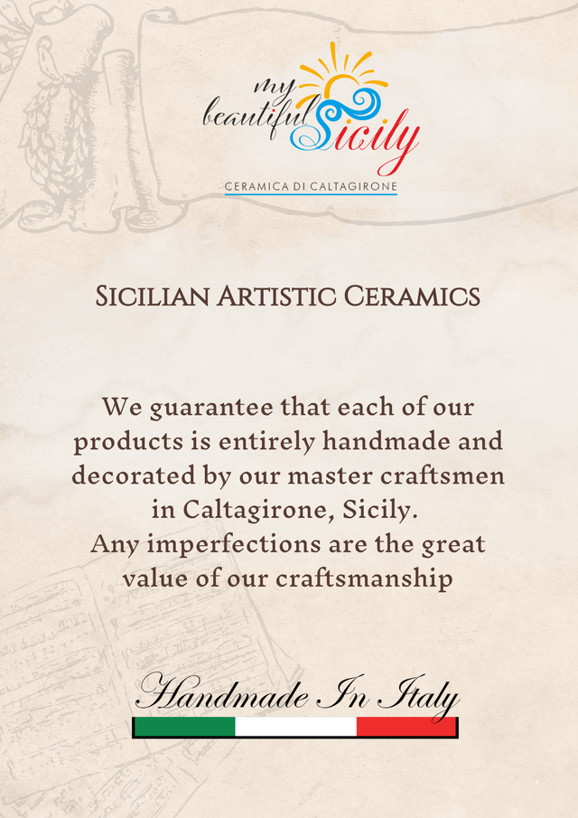 Centrotavola Ceramica Caltagirone 23*5cm