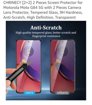 Protectores pantalla Motorola Moto G84 5G