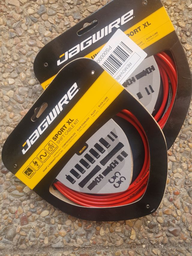 ❤️ Cables Bicicleta Rojos Jagwire Sport XL (2 uds)