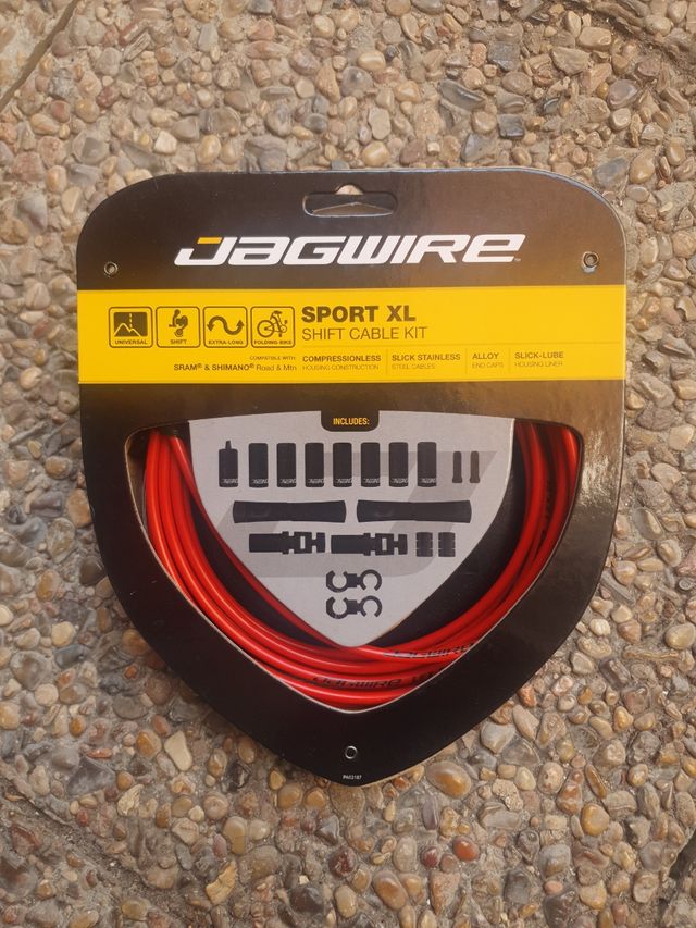 ❤️ Cables Bicicleta Rojos Jagwire Sport XL (2 uds)