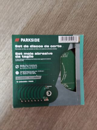 Set dischi taglio metallo + abrasivi Parkside