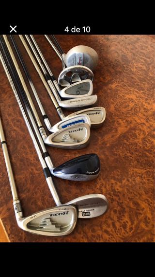 Bolsa golf + 10 palos seminuevos