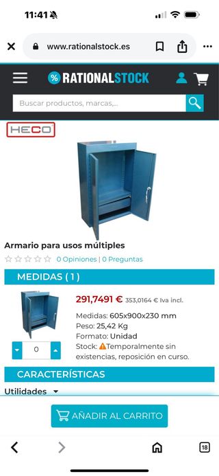 Armario herramientas Heco - 605x900x230mm